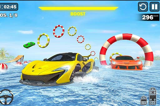 Play Water Car Stunt Racing