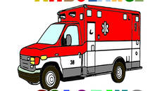 Ambulance Trucks Coloring Pages