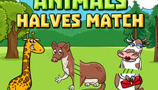 Animals Halves Match