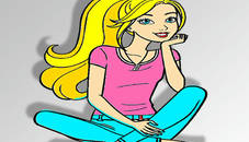 Barbie Coloring Game