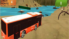 Beach Bus Driving : Water Surface Bus Game