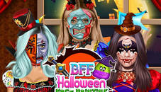 BFF Halloween Face Painting