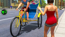 Bicycle Tuk Tuk Auto Rickshaw Free Driving Game