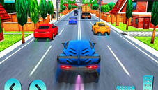 Car Racing in Fast Highway Traffic