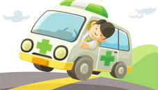 Cartoon Ambulance Slide