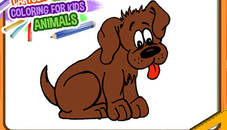 Cartoon Coloring Book for Kids - Animals