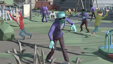 City Apocalypse 3D Of Zombie Crowd