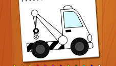 Coloring Book: Excavator Trucks