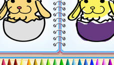 Coloring Bunny Book