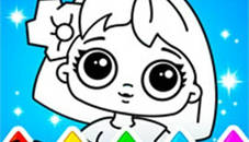 Coloring Dolls Game