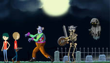 Creepy Clowns in the Graveyard