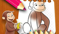 Curious George Coloring Book