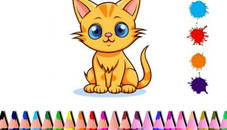 Cute Cat Coloring Book