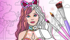 Dress Up Games & Coloring Book