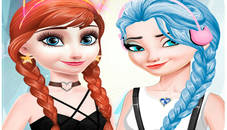 elsa and anna Dress Up Makeup