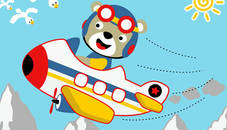 Friendly Airplanes For Kids Coloring