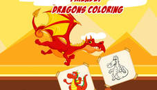 Friendly Dragons Coloring