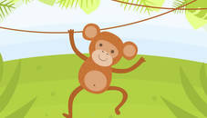 Funny Monkeys Coloring