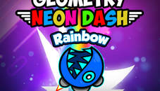 Geometry Neon Dash Rainbow