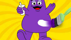 Grimace Shake Coloring Book