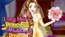 Long Hair Princess Wedding Dress up