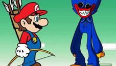 Mario vs Huggy Wuggy