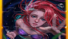 Mermaid Ariel Princess Match 3 Puzzle