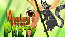 Monkeys ropes party