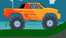 Monster Truck Hill Driving 2D