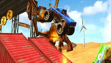 Monster Truck Impossible Track Plane Simulator