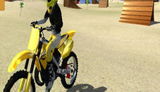 motor cycle beach stunt