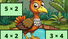 Multiplication: Bird Image Uncover