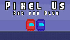 Pixel Us Red and Blue