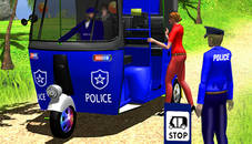 Police Auto Rickshaw Taxi Game