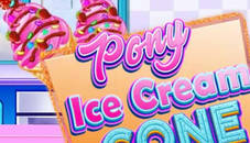 Pony Ice Cream Cone