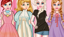 Princess Paper Doll Style Dress Up