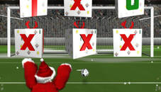 Santa kick Tac Toe