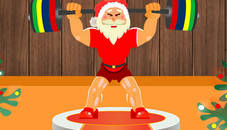 Santa Weightlifter