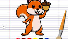 Squirrel Coloring Adventure