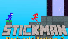 Stickman Blockworld Parkour 2