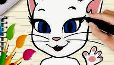 Talking Angela Coloring Book