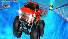 Water Surfer Vertical Ramp Monster Truck Game