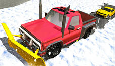 Winter Snow Plow Jeep Driving