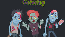 Zombies And Skeletons Coloring